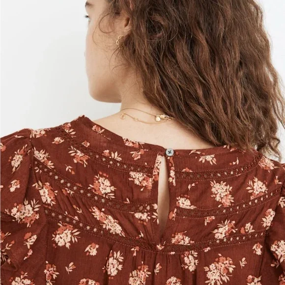 Madewell Ruffle top Homestead Bouquet size M - Picture 8 of 14